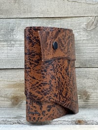 Image 2 of Medium Leather Diamond Long Stitch Blank Book