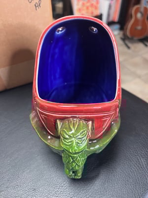 Image of Rare “Doom Muggy” Tiki Diablo/Tahiti Gil A.P. (Artist Proof) Test Glaze: Red/Grn/Blk
