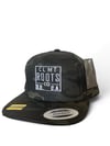 Black camo square logo SnapBack 