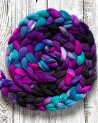 Image 1 of Galactica X-tra Blue, on Spin-Skinny: 100% USA SW Merino Recycled Mill Ends