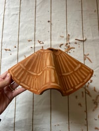 Image 1 of Hand crafted and sculpted leather shade