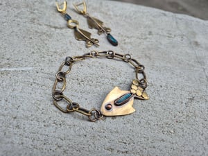 Set with golden fish 