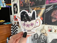 Image 4 of Teacup Crow - Sticker