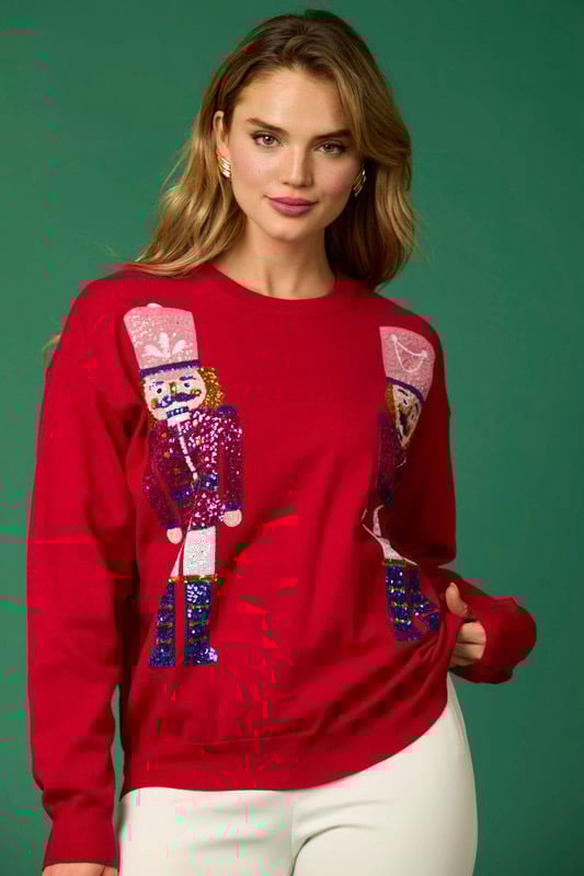 Image of Red Nutcracker Sweater 