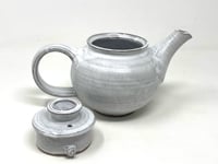 Image 8 of Small White Organic Glaze Tea Pot