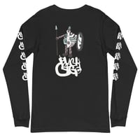 Image 4 of Black Cargo - Contemporary Urban Art Apparel for the Woke - Warrior - Unisex Long Sleeve Tee -