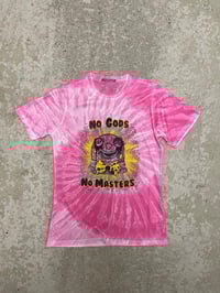 Image 5 of Mr Blobby No Gods No Masters tie dye t-shirts