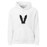 Image 5 of Unisex organic mid-weight BLACK FEATHER hoodie