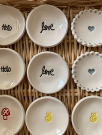 Image 6 of Little Dish, Choose from Love, Toadstool or Heart design