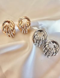 Image 1 of Diamond Bubble Earrings
