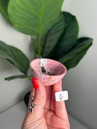 Image 4 of CHOOSE YOUR OWN PINK RHODONITE MINI BOWLS -PERU-
