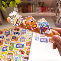 Image 7 of Snack Sticker Sheet | Matte & Embossed Sticker Sheet