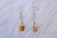 Image 2 of 'lemon lime' drop earrings