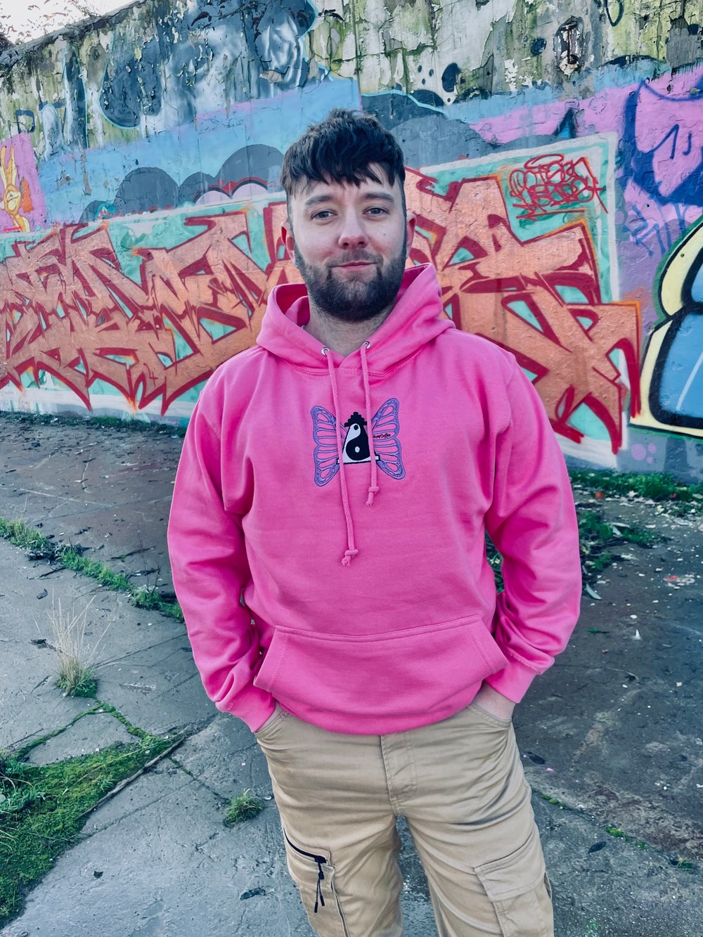 Image of Candy Pink Butterfly Hoody