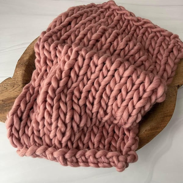 Image of Deep Rose Bump Blanket