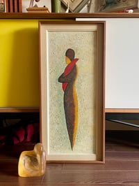 Image 1 of Minimalist Oil Figure on Board
