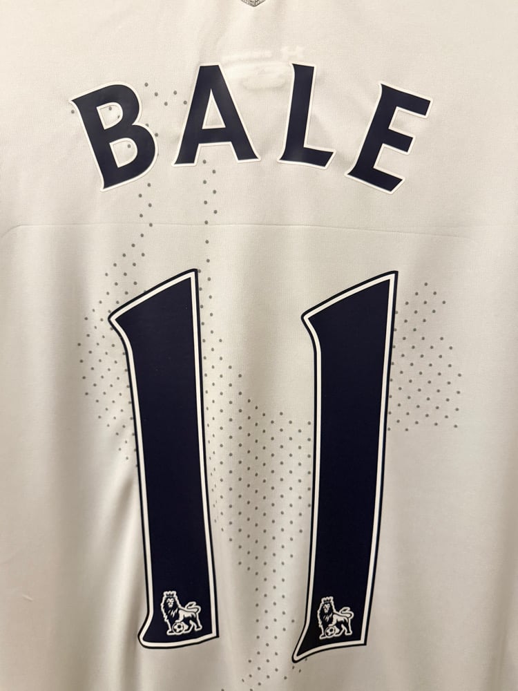 Image of Tottenham Hotspur “BALE 11” 2012/13 Home Long Sleeve Shirt + patches (XXL)
