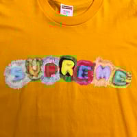 Image 2 of Supreme Pillows Tee Sz L (YELLOW)