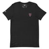 Black Embroidered Heartwire Shield