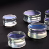 Image 3 of Glass Aurora Plugs - Borosilicate Glass - Gauge Jewellery for Stretched Ears - Plugs
