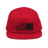 Image 2 of LOWER AZ The Southwest Black Five Panel Cap