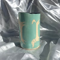 Image 3 of Black & Aqua LG Travel Cup
