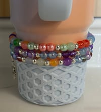 Image 2 of Sunrise Spiral Tumbler Bracelet Stack