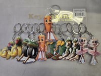 DOZEN BRAINROT KEYCHAINS-12ct