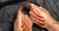 Image 3 of Tortoise Print Curved Gel Nails