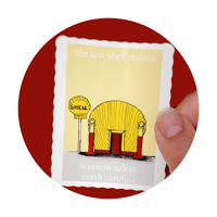 Shell Station Postcard (Sticker)