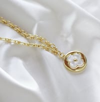 Image 2 of White Clover Necklace 