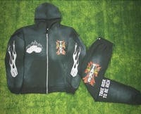 Flaming Hands Sweatsuit (Black)