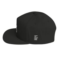 Image 2 of BLK Flat Bill Cap