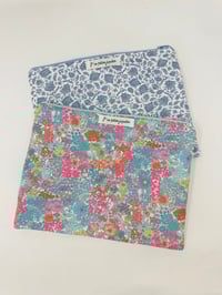 Image 1 of Pochette grand format LA SPACIEUSE intérieur enduit, tissu au choix.