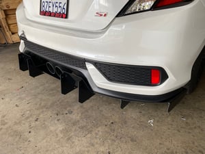 Image of 2016-2021 Honda Civic SI “v2” rear diffuser