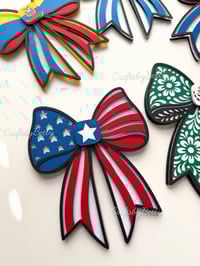 Image 3 of UNITY FLAG BOW BUNLDE SVG