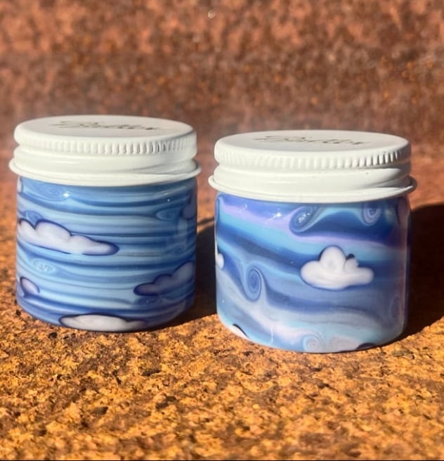 Baller Jar x Gnarla Carla Happy Clouds Jar with PEACH