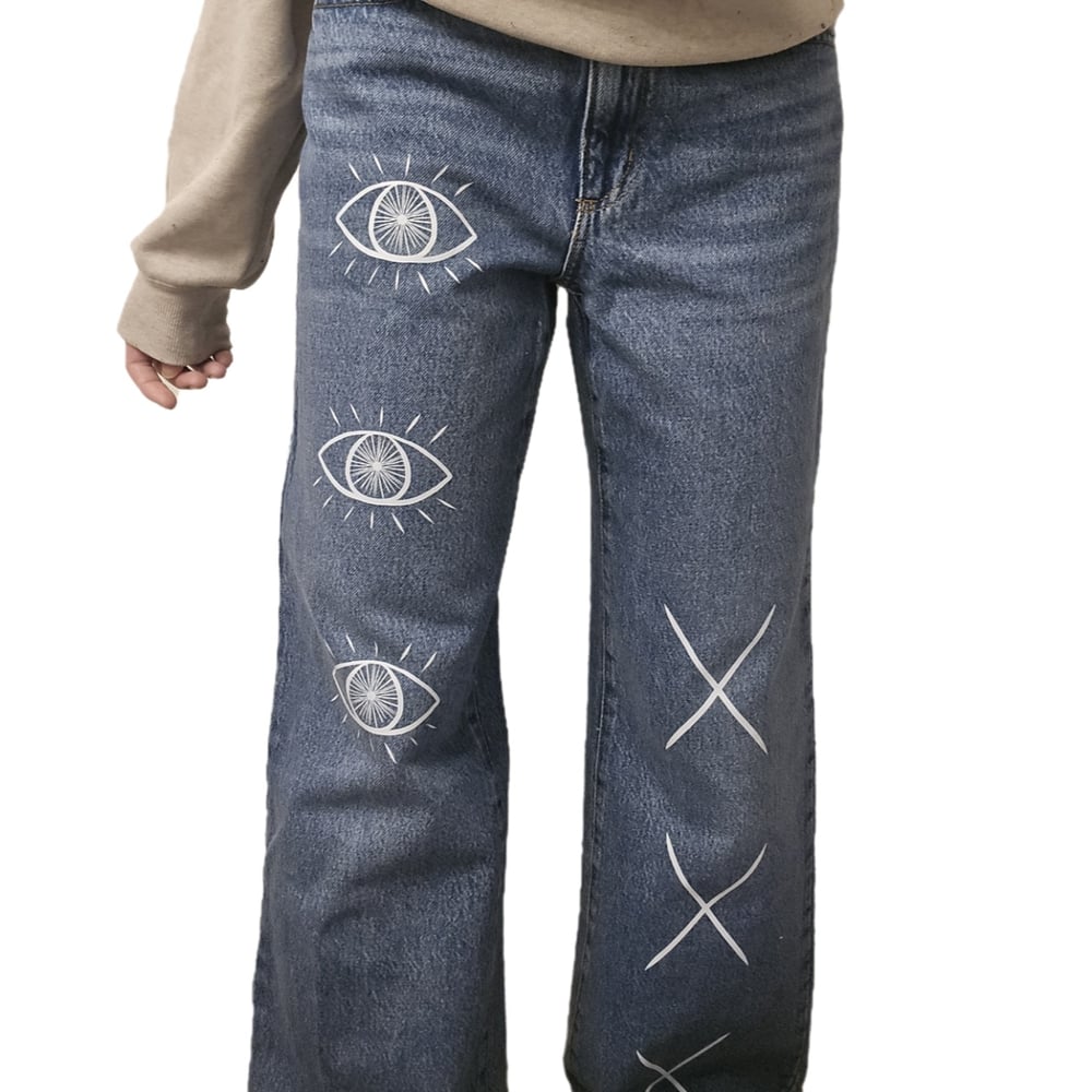 Image of Denim designed jeans