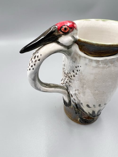 Image of Sandhill Crane Tall Mug- Elizabeth Paxson