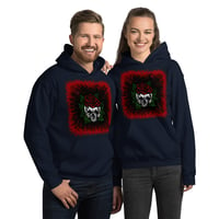 Image 4 of Red rose skull Unisex Hoodie