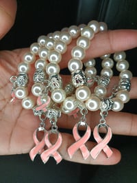 Image 1 of Breast cancer awareness bracelets 