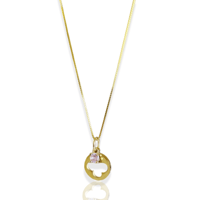 Image 1 of Louis Vuitton Flower Logo Necklace