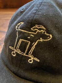 Image 2 of Dog Skateboarding Dad Hat - Charcoal