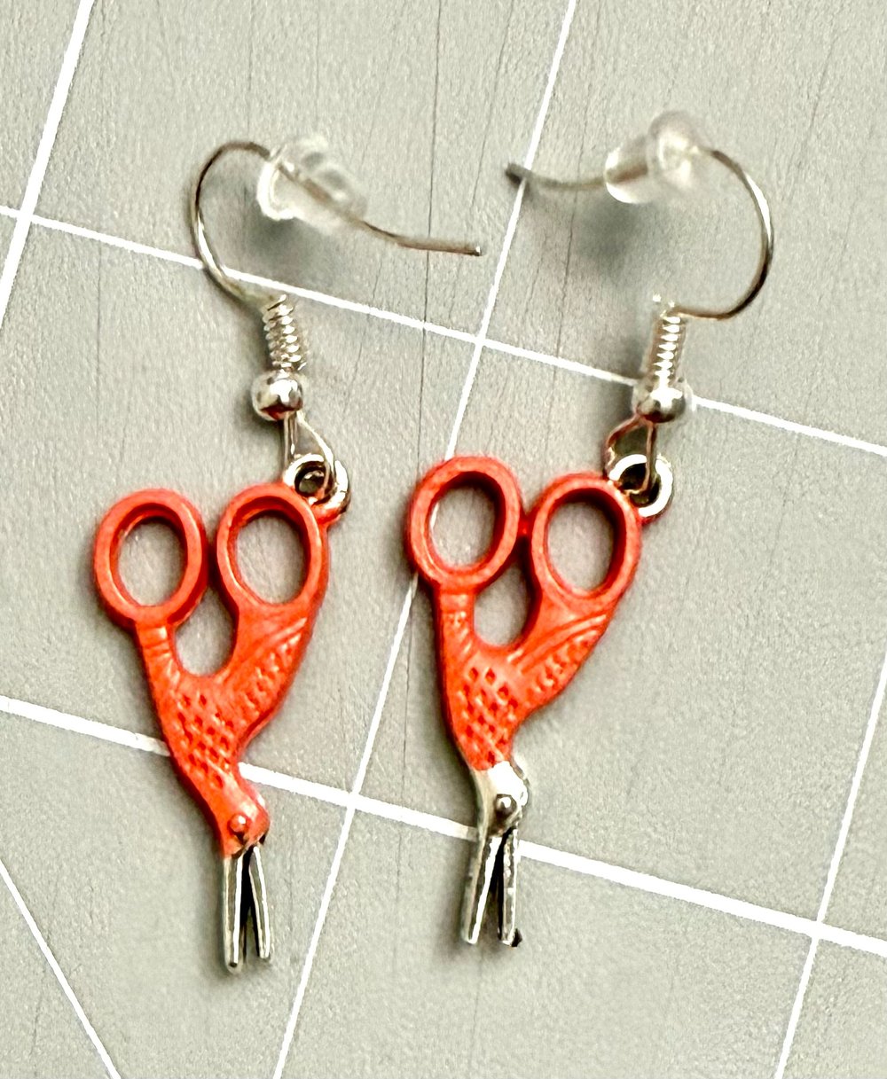 Image of Embroidery Scissors Earrings