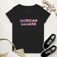 Image 1 of Women’s Merican Badass Recycled V-Neck T-Shirt