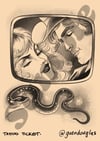 Couple and snake combo - Tattoo ticket 