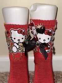 Image 2 of red hello kitty junk socks 