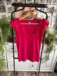 Image 1 of Old Navy tank ruffle sleeves