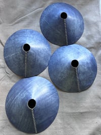 Image 1 of Blue Muscat leather pendant shade