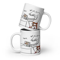 Image 2 of White glossy mug toast 
